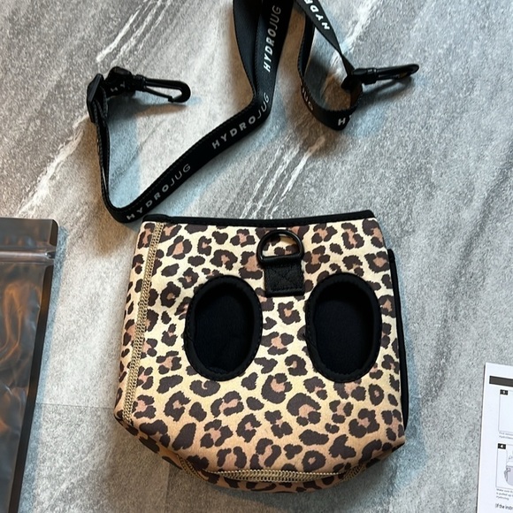 NWT Coral Jug & Leopard Hydrojug insulated sleeve brown and black - Picture 5 of 8